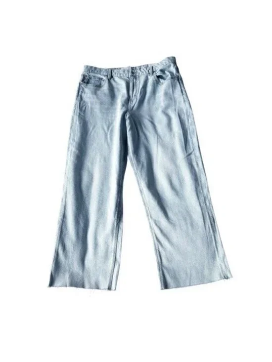 American Eagle Curvy Stovepipe Jeans Women’s Sz 16 (33W)  Light Wash NWT - Picture 2 of 16